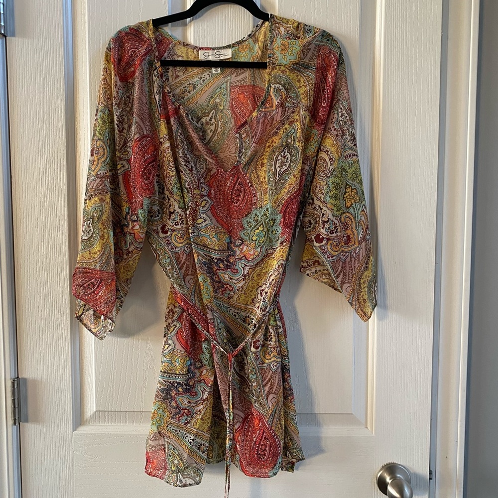 EUC Jessica Simpson Maternity Sheer Top